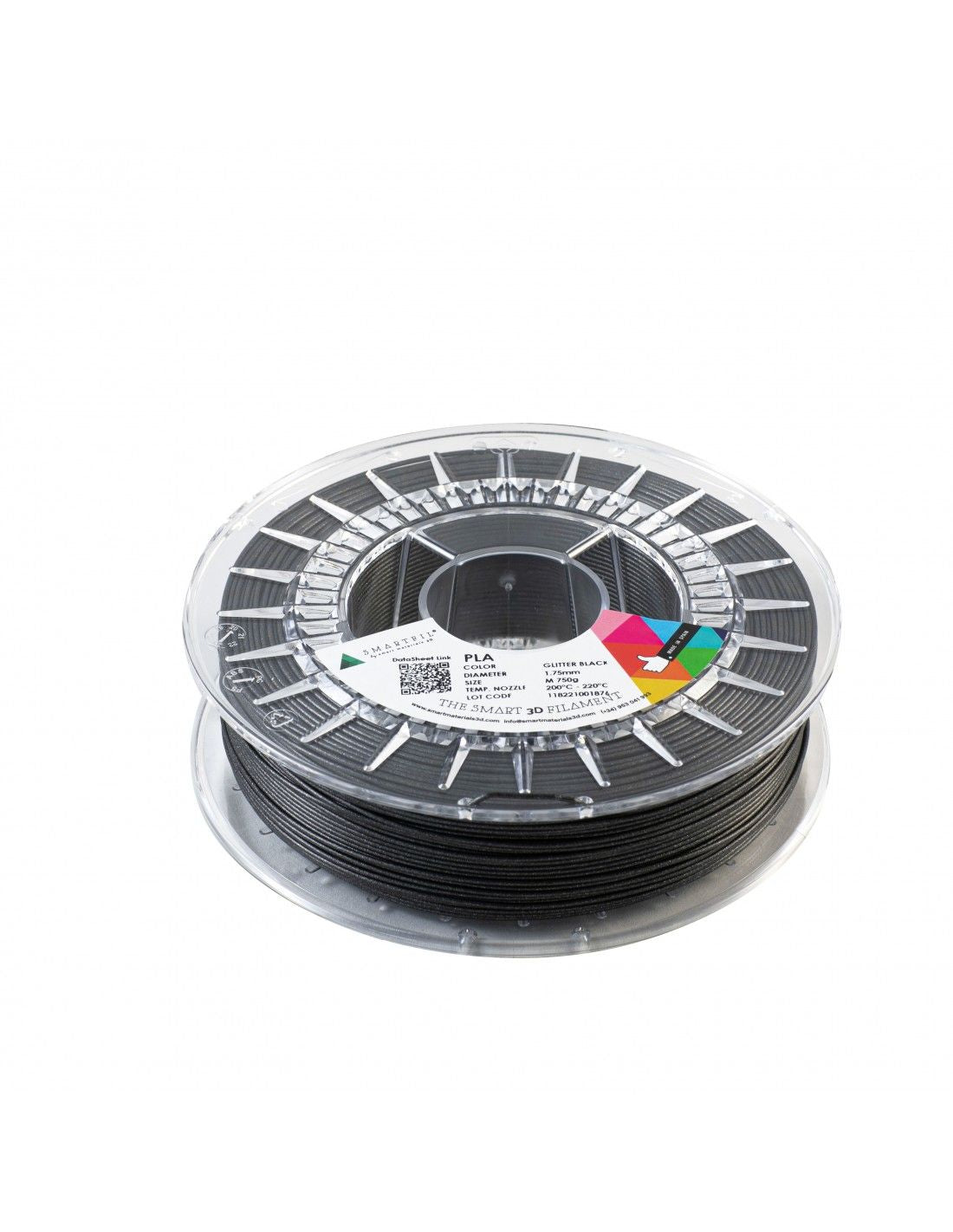 PLA NEGRO GLITTER – mundo3dcr